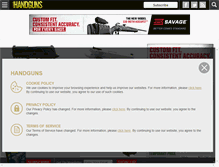 Tablet Screenshot of handgunsmag.com